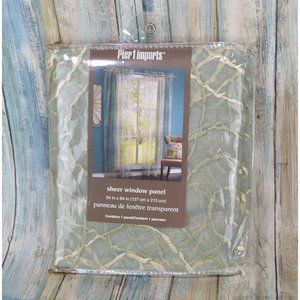 Pier 1 Sheer Window Panel Transparent 54" x 84" New